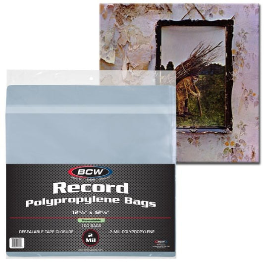 Resealable 12-Inch Record Bags - Snug (Pack of 100)