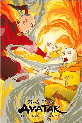 Avatar Last Airbender - Aang vs Zuko Poster-Helix Sounds