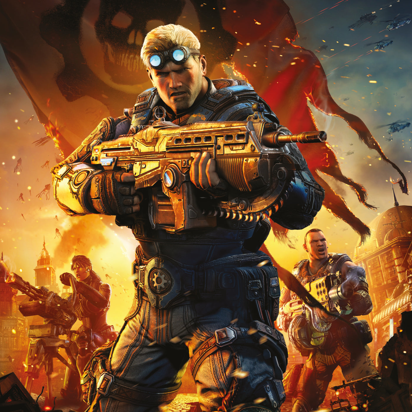 LMLP199 - Steve Jablonsky / Jacob Shea - Gears of War: Judgment (Original Soundtrack) (2LP Red Blue)