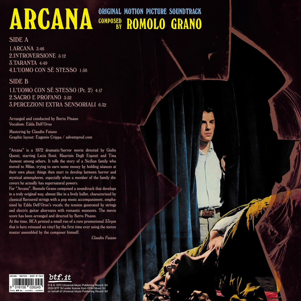 Arcana (Original Motion Picture Soundtrack) (2025 RSD Unofficial Release)-Romolo Grano Vinyl-Helix Sounds