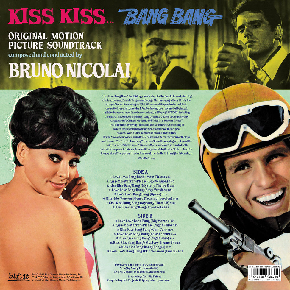 Kiss Kiss… Bang Bang (Original Motion Picture Soundtrack) (2025 RSD Unofficial Release)-Bruno Nicolai Vinyl-Helix Sounds
