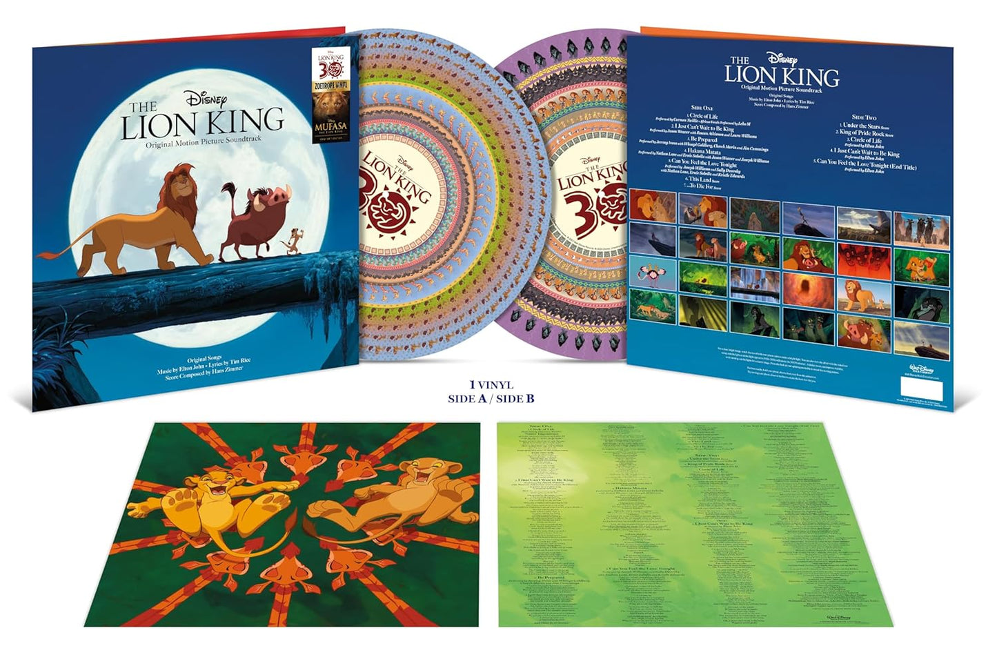 Lion King: 30th Anniversary (Original Soundtrack)-Various Artists Vinyl-Helix Sounds