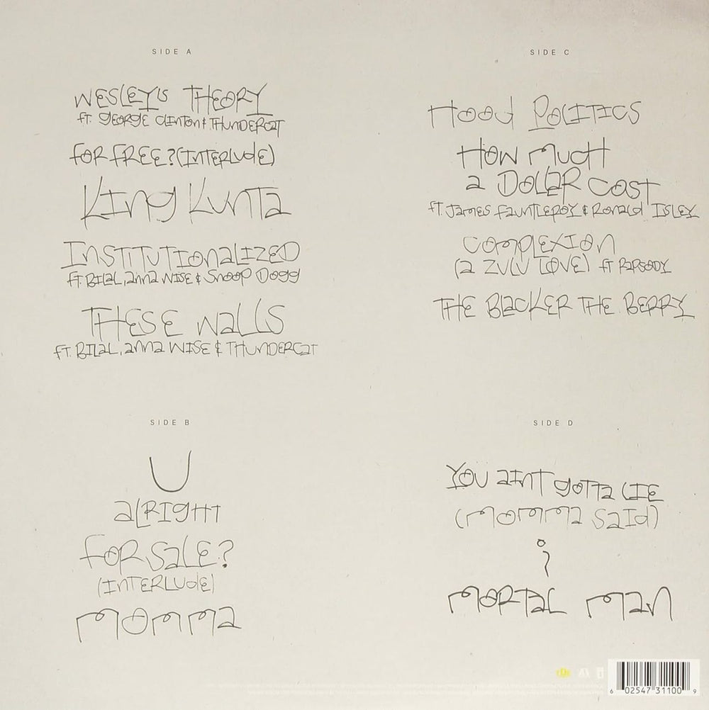 To Pimp a Butterfly-Kendrick Lamar on Black Vinyl-Helix Sounds