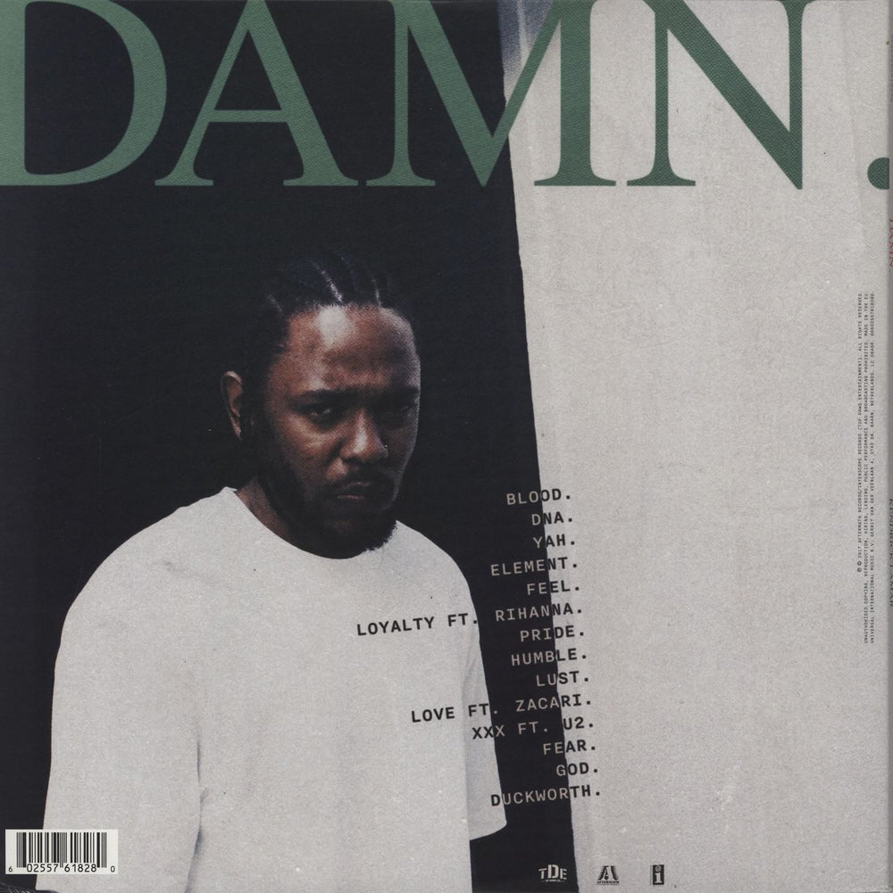Damn. by Kendrick Lamar on Black Vinyl-Aftermath Entertainment-Helix Sounds