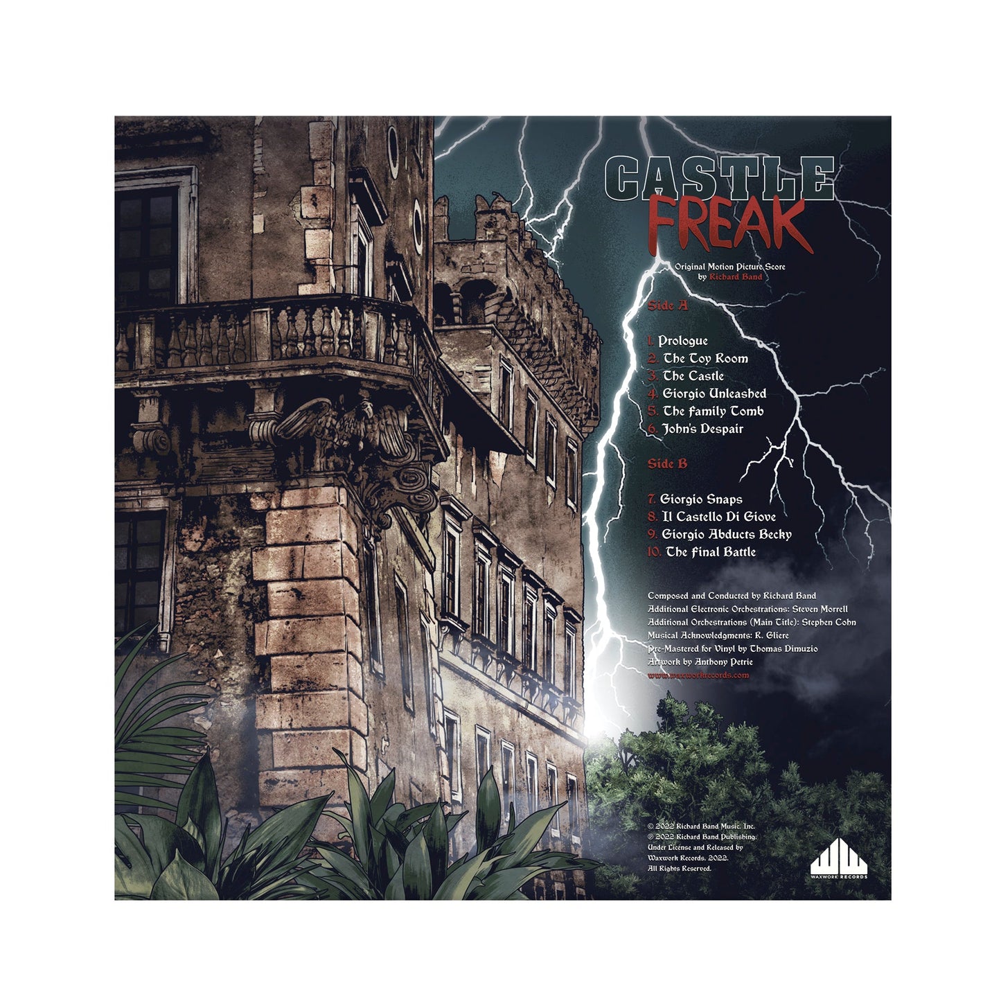 Castle Freak (Original Motion Picture Soundtrack)-Richard Band Vinyl-Helix Sounds