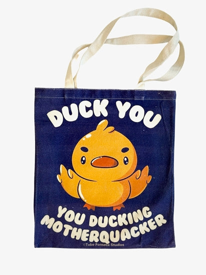 Ducking Motherquacker Tote Bag-Helix Sounds