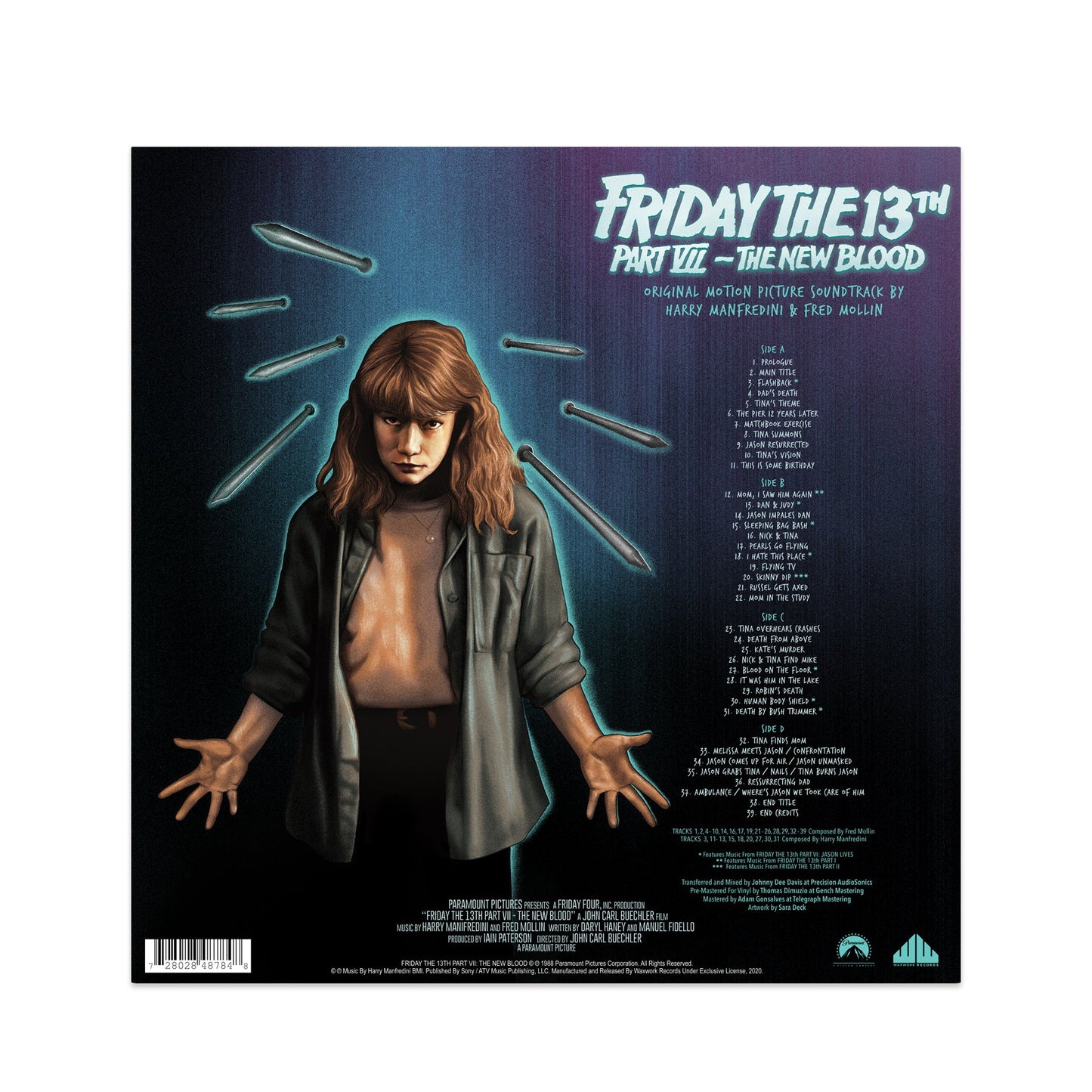 Friday The 13th Part VII The New Blood Soundtrack Vinyl-Helix Sounds