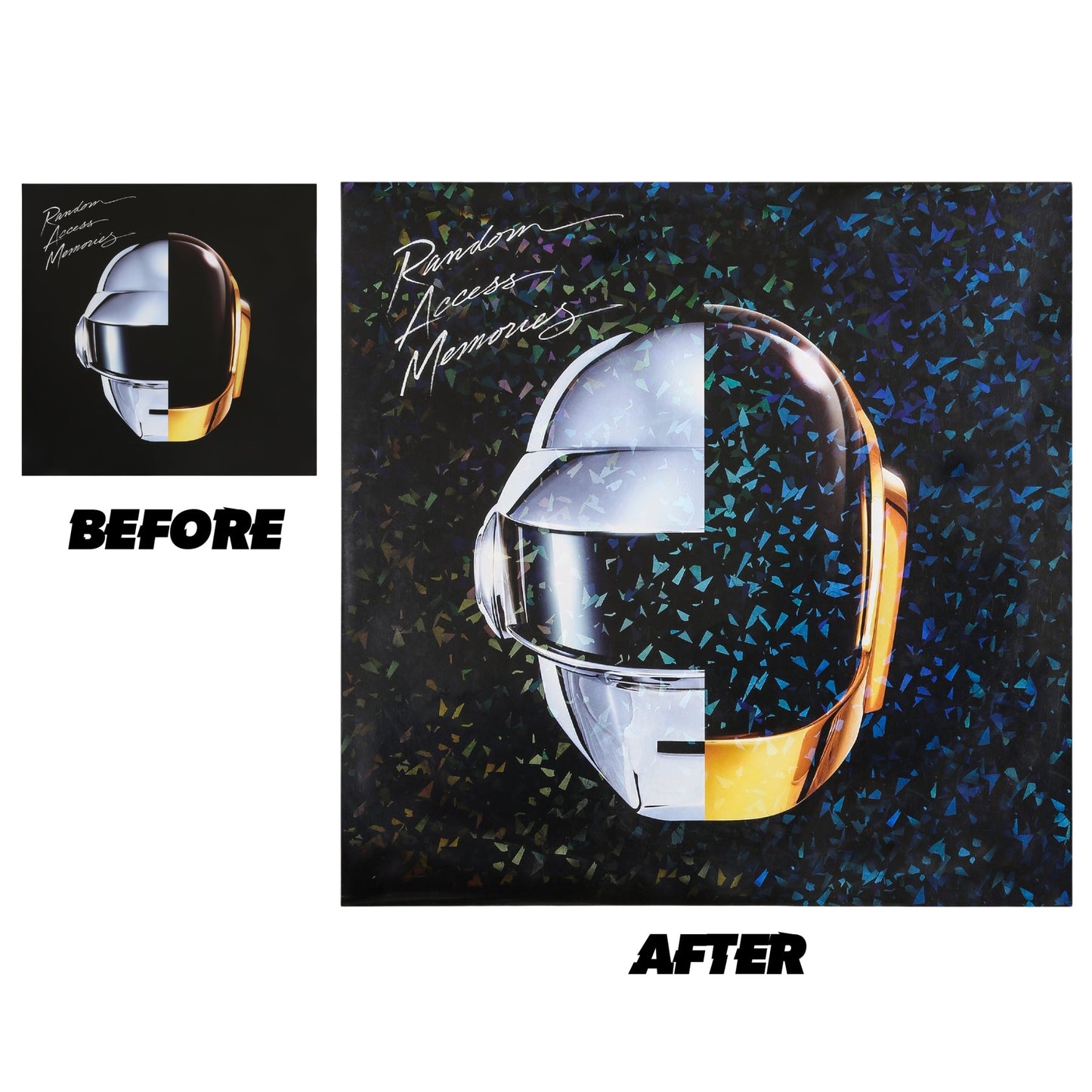 12" Holographic Outer Sleeves Cracked Ice Pack of 25 Vinyl Supply Co.