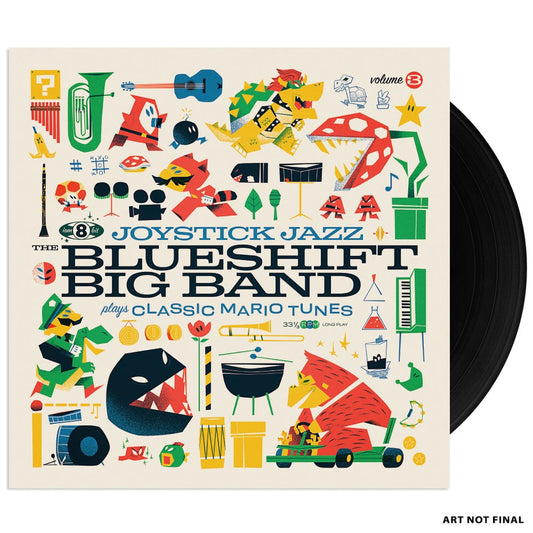 Joystick Jazz: The Blueshift Big Band Plays Classic Mario Tunes (Vol. 3)-The Blueshift Big Band Vinyl-Helix Sounds