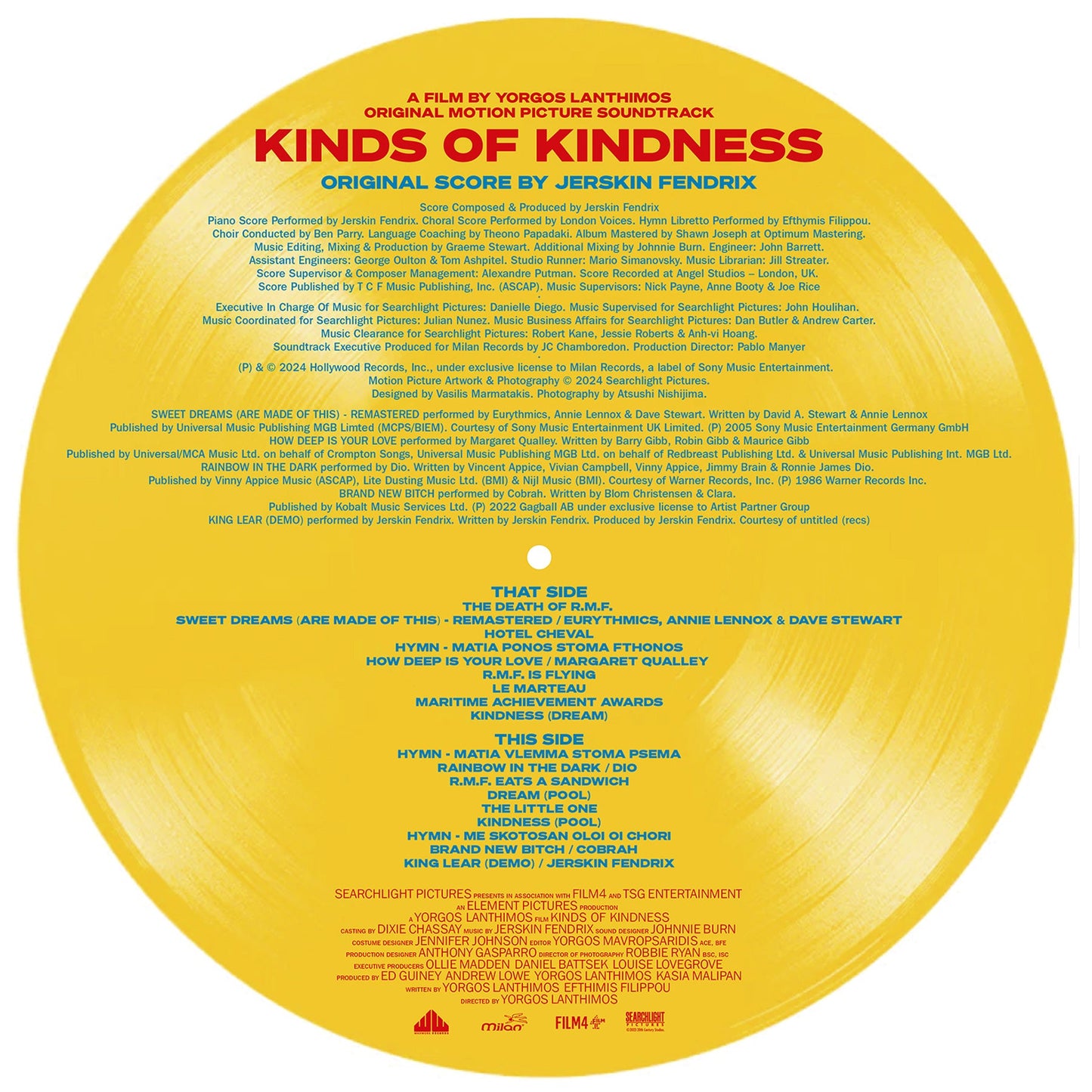 Kinds of Kindness-Jerskin Fendrix on Picture Disc Vinyl-Helix Sounds