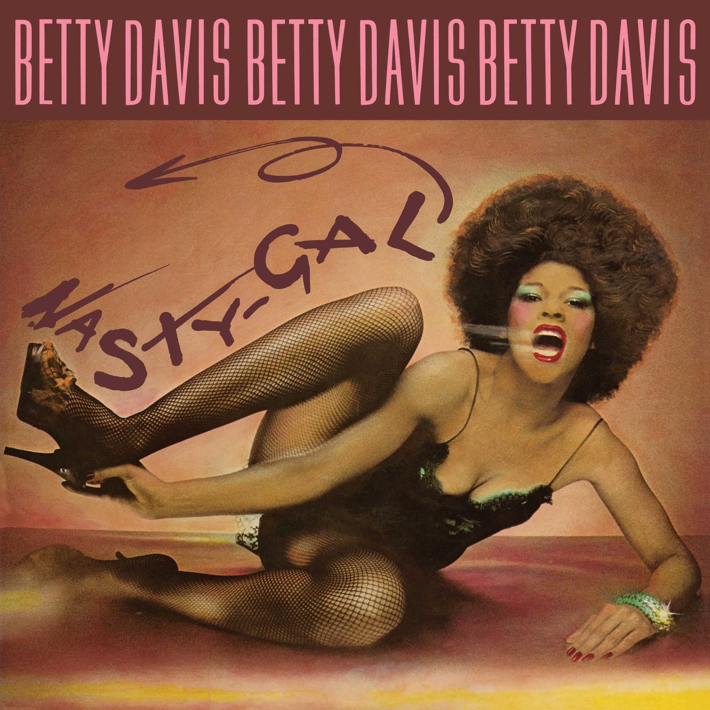 Nasty Gal-Betty Davis on Pink Yellow Splatter Vinyl-Helix Sounds