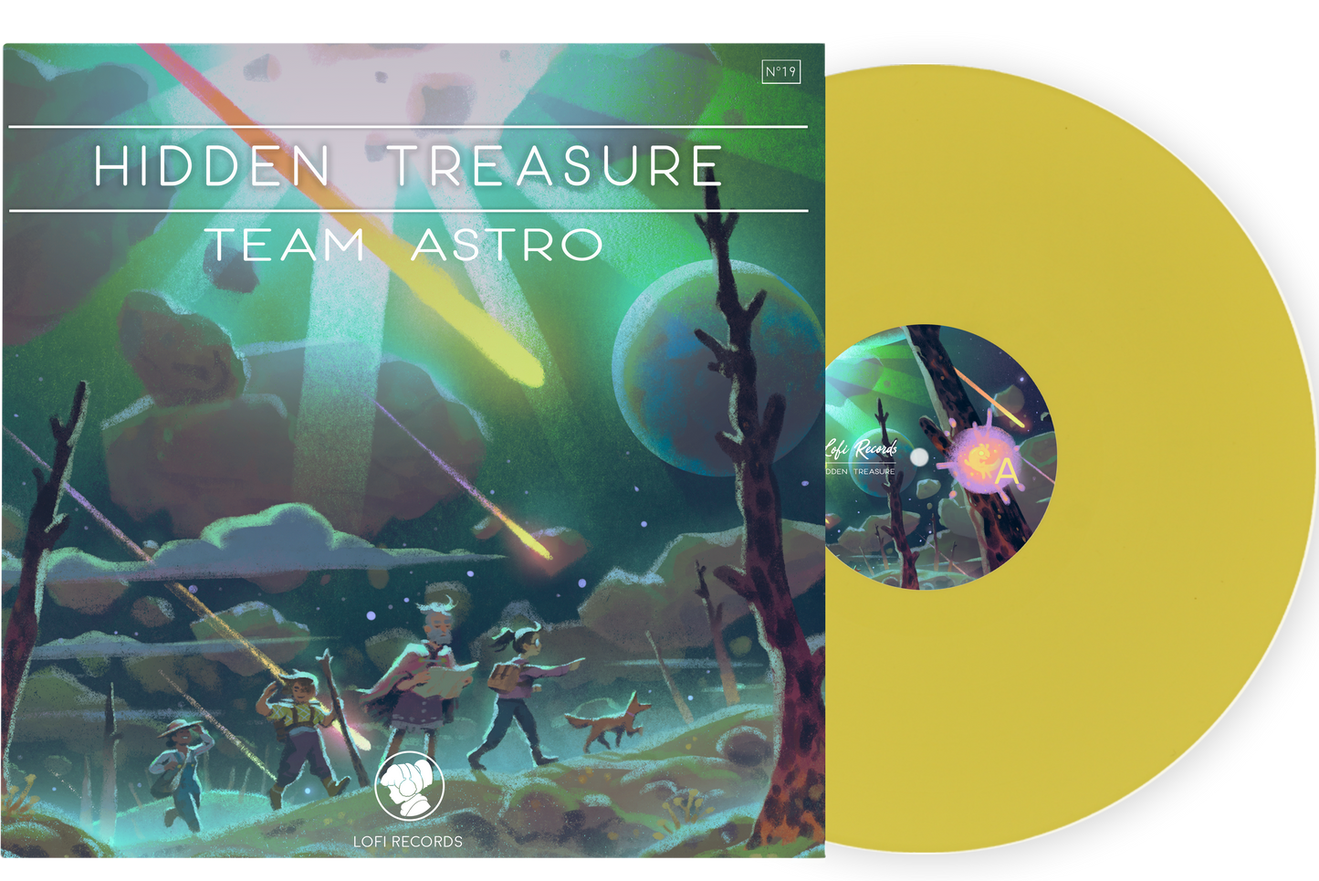 Hidden Treasure-Team Astro on Yellow Vinyl-Helix Sounds