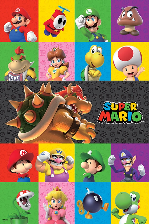 Super Mario - 3D Friends & Foes Poster-Helix Sounds