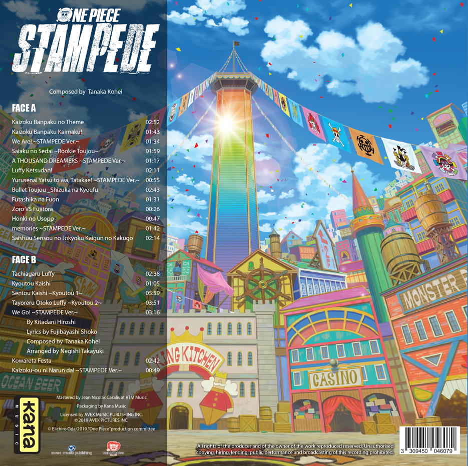 One Piece Stampede Original Soundtrack-Kohei Tanaka Vinyl-Helix Sounds