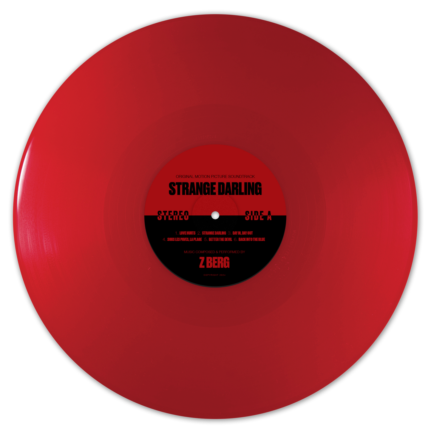 Strange Darling (Original Soundtrack)-Z Berg on Red Vinyl-Helix Sounds