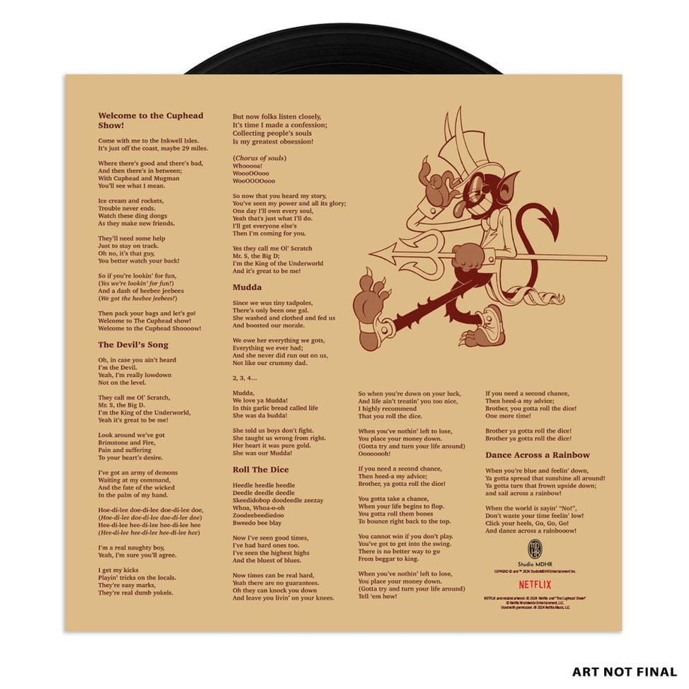 The Cuphead Show!-Ego Plum on Black Vinyl-Helix Sounds