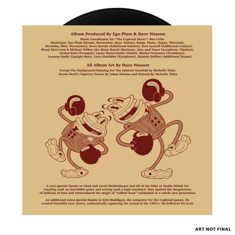 The Cuphead Show!-Ego Plum on Black Vinyl-Helix Sounds