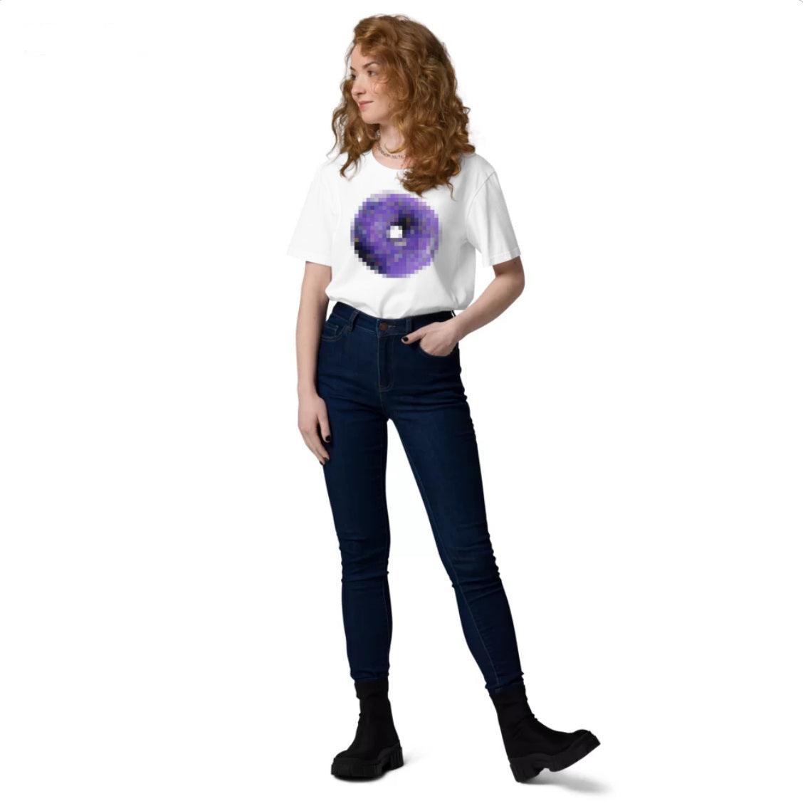 Digital Donut Unisex Cotton T-Shirt - Shireen Renee | Helix Sounds