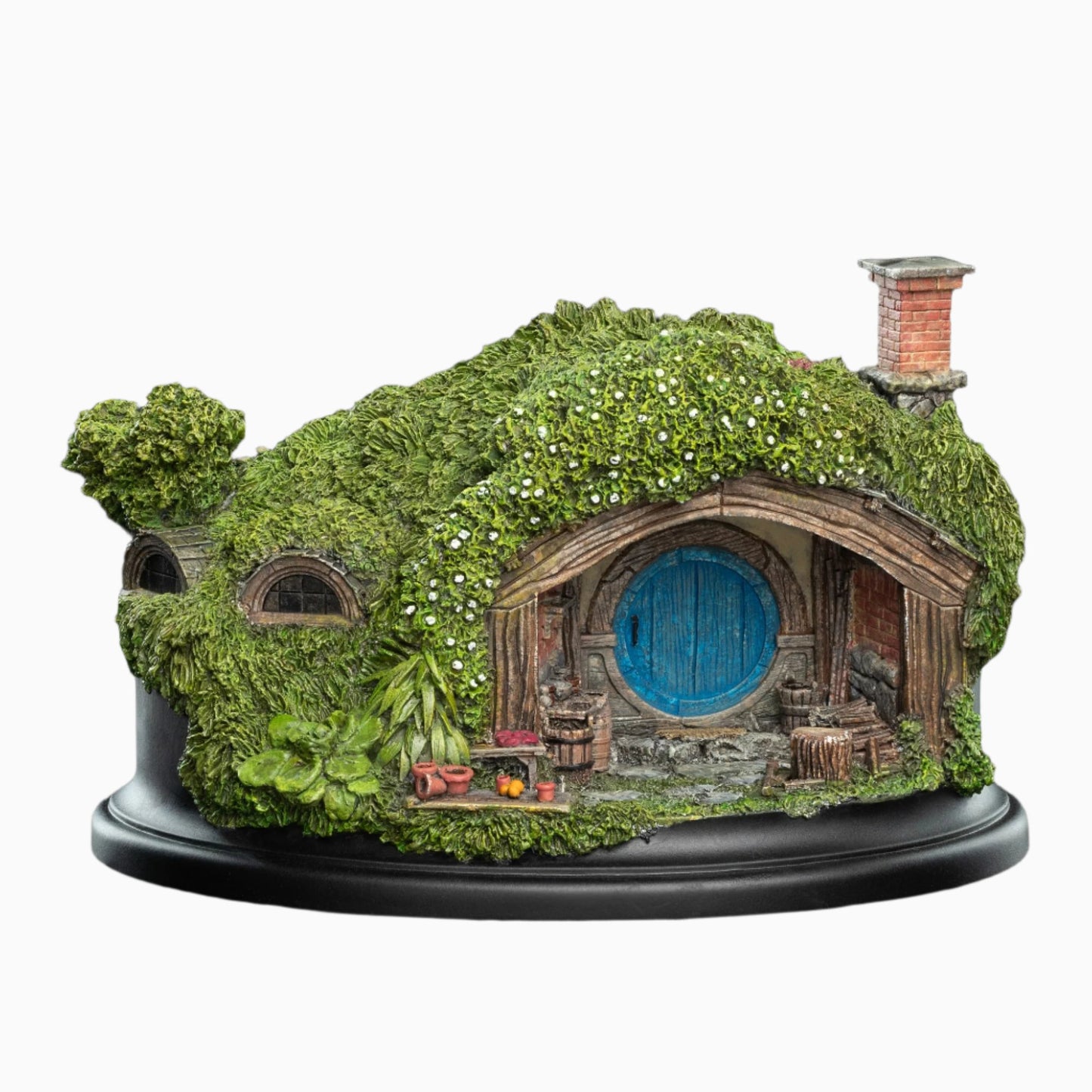 The Hobbit Trilogy - Hobbit Hole 1 Hill Lane Environment-WETA Workshop Polystone Figurine-Helix Sounds
