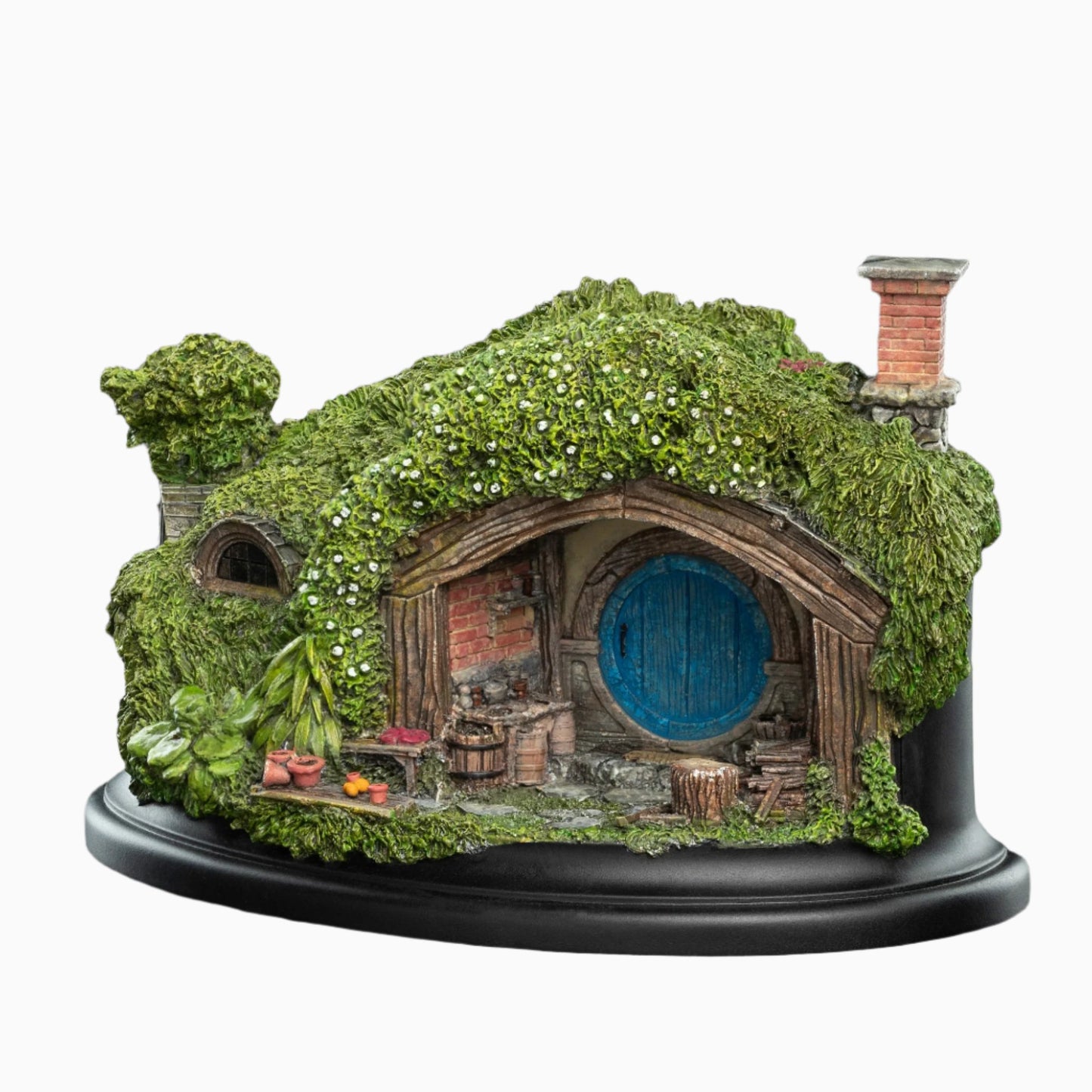 The Hobbit Trilogy - Hobbit Hole 1 Hill Lane Environment-WETA Workshop Polystone Figurine-Helix Sounds
