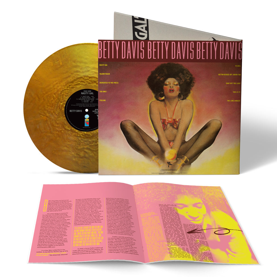 Nasty Gal-Betty Davis on Pink Yellow Splatter Vinyl-Helix Sounds