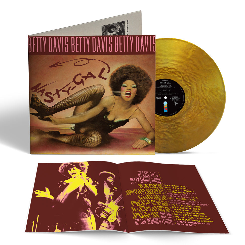 Nasty Gal-Betty Davis on Pink Yellow Splatter Vinyl-Helix Sounds