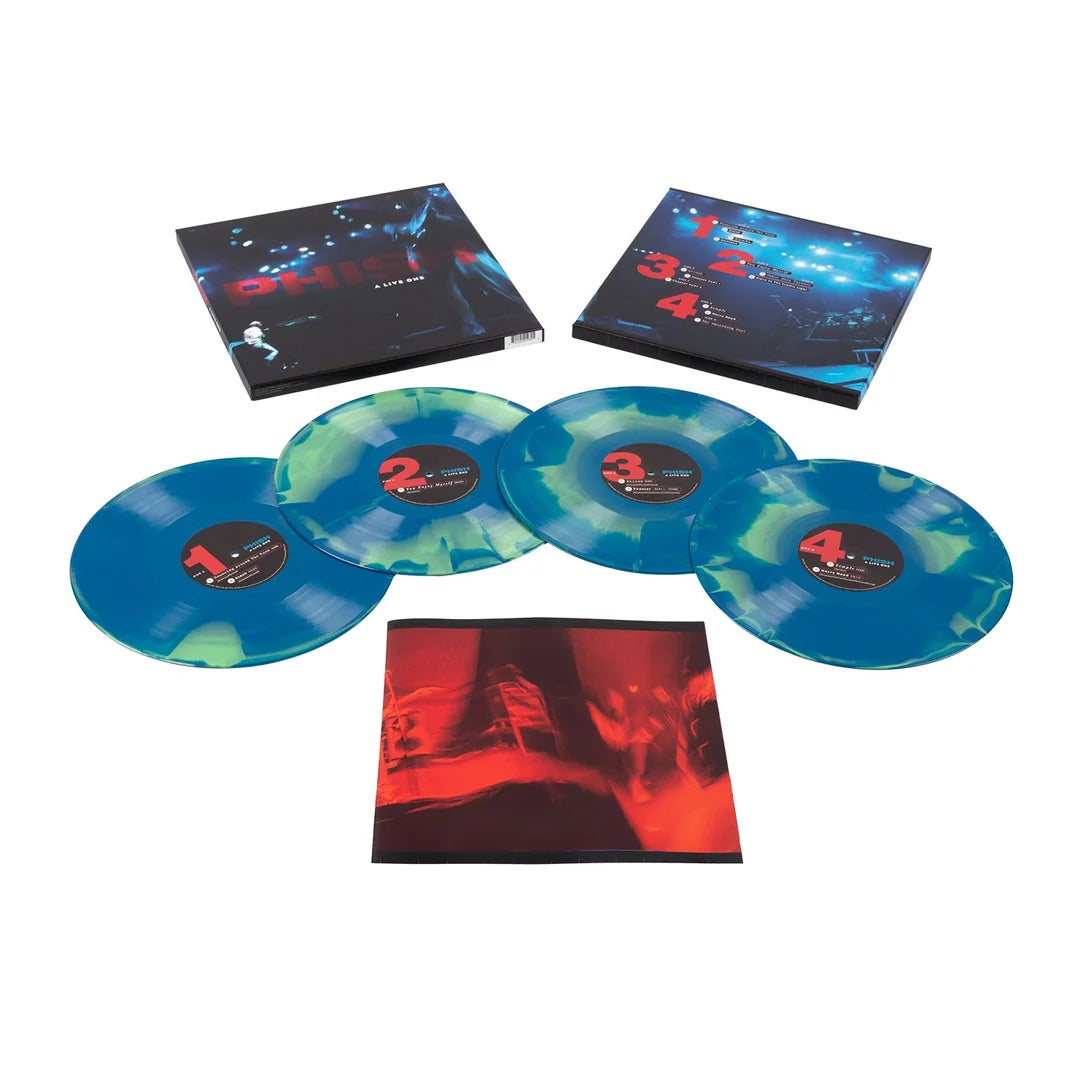A Live One-Phish on Green Blue Swirl Vinyl Box Set-Helix Sounds