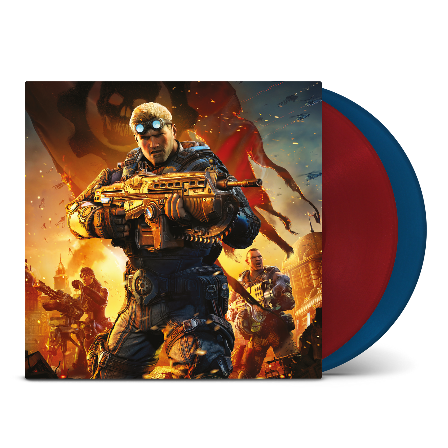 LMLP199 - Steve Jablonsky / Jacob Shea - Gears of War: Judgment (Original Soundtrack) (2LP Red Blue)