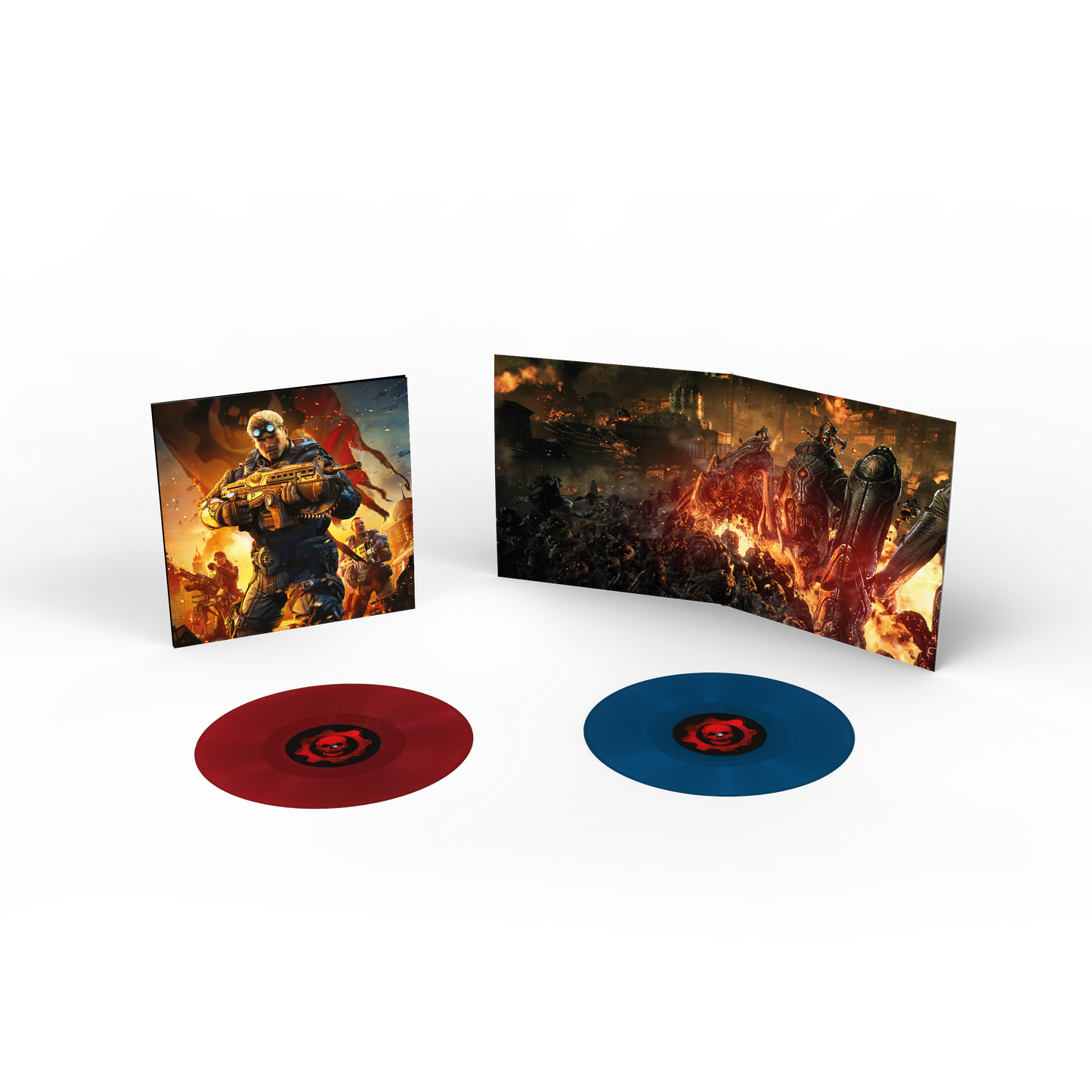 LMLP199 - Steve Jablonsky / Jacob Shea - Gears of War: Judgment (Original Soundtrack) (2LP Red Blue)