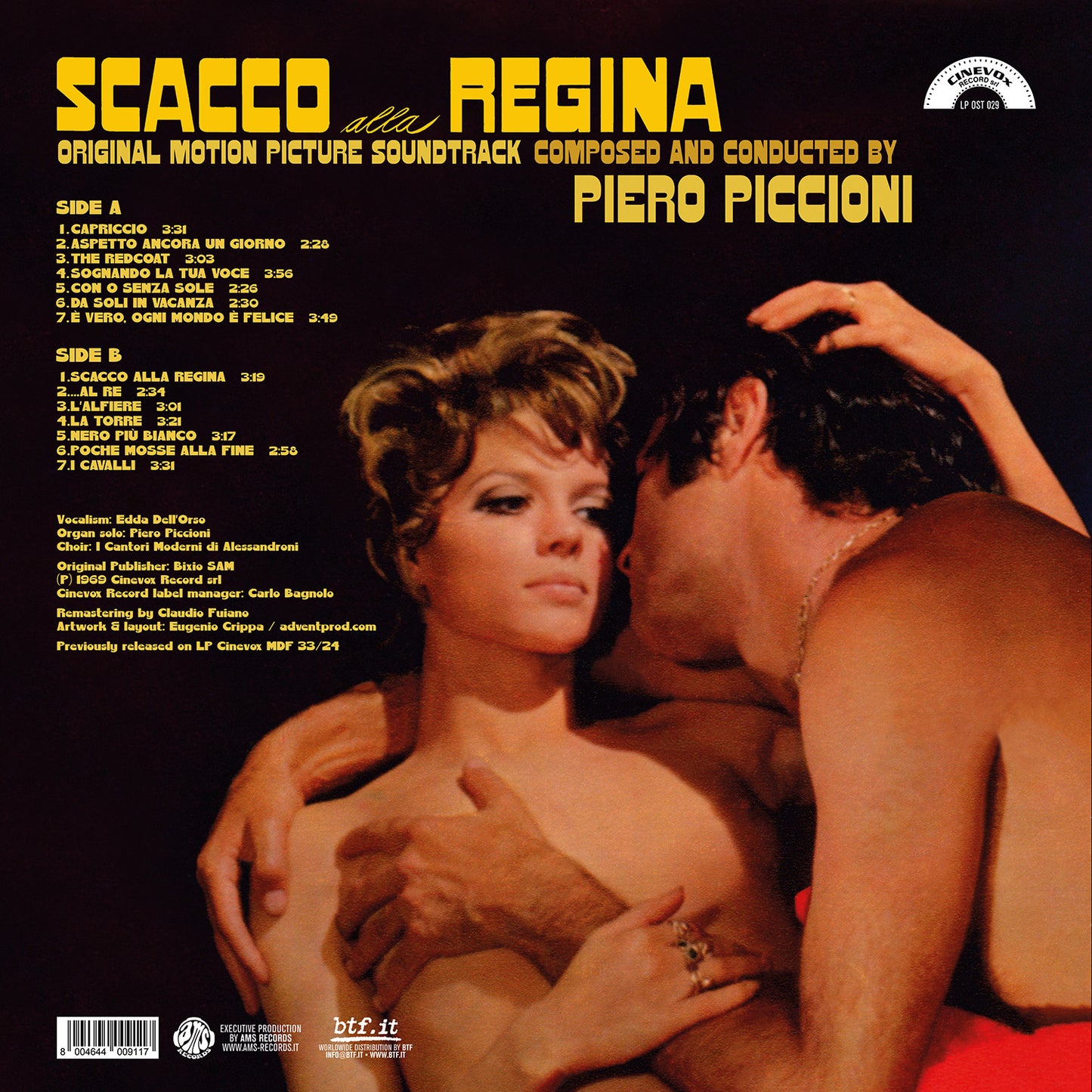LPOST029 - Piero Piccioni - Scacco alla Regina (Original Motion Picture Soundtrack)