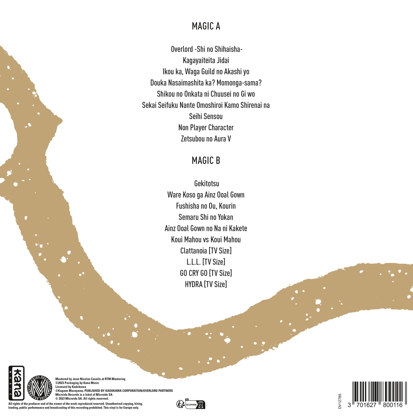 DV12785 - Various Artists - Overlord (Original Soundtrack) (LP Gold)