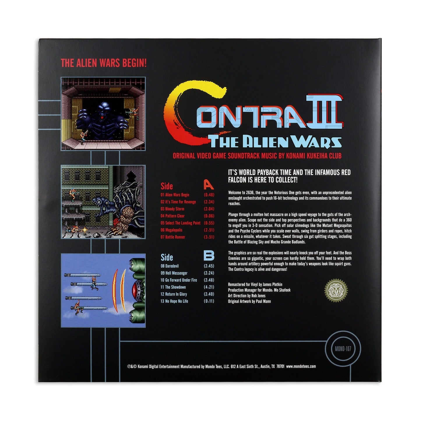 Contra 3: The Alien Wars – Original Video Game Soundtrack - Konami Kukeiha Club | Helix Sounds