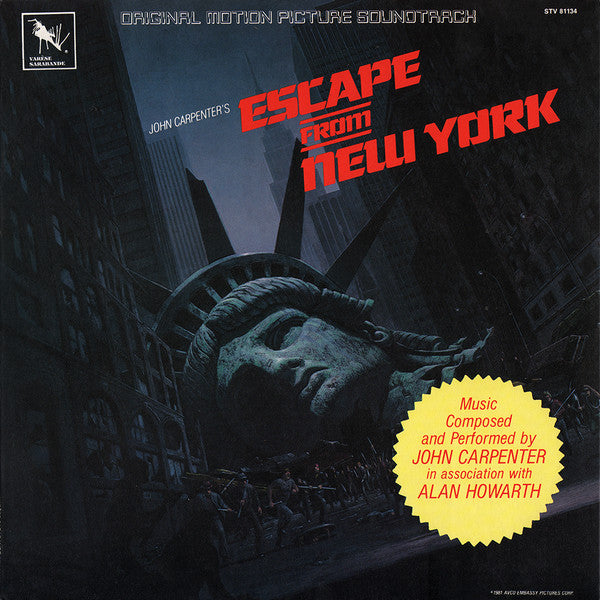 STV 81134 - John Carpenter - Escape From New York (1981) (Original Motion Picture Soundtrack)