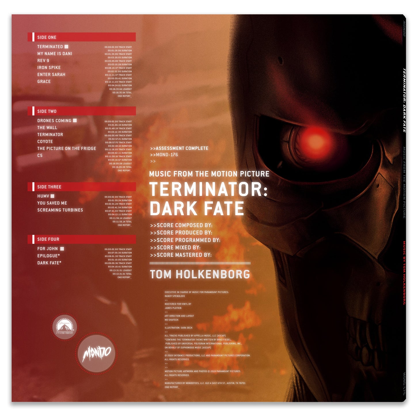 MOND-176 - Tom Holkenborg - Terminator: Dark Fate – Original Motion Picture Soundtrack