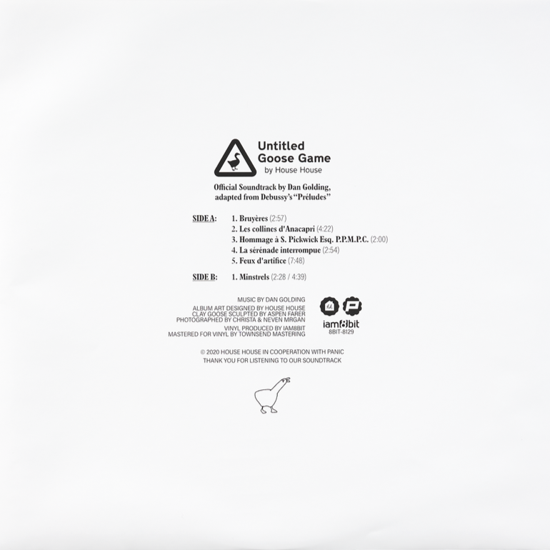 8BIT-8129 - Debussy, Dan Golding - Untitled Goose Game (Original Game Soundtrack)