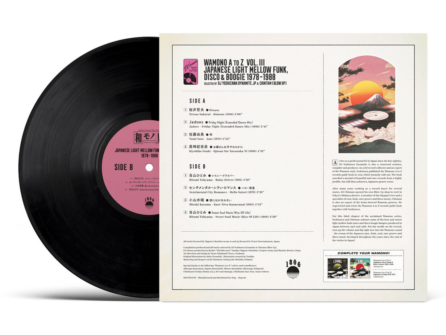 180GWALP03 - DJ Yoshizawa Dynamite & Chintam - WAMONO A to Z Vol. III - Japanese Funk 1978-1988