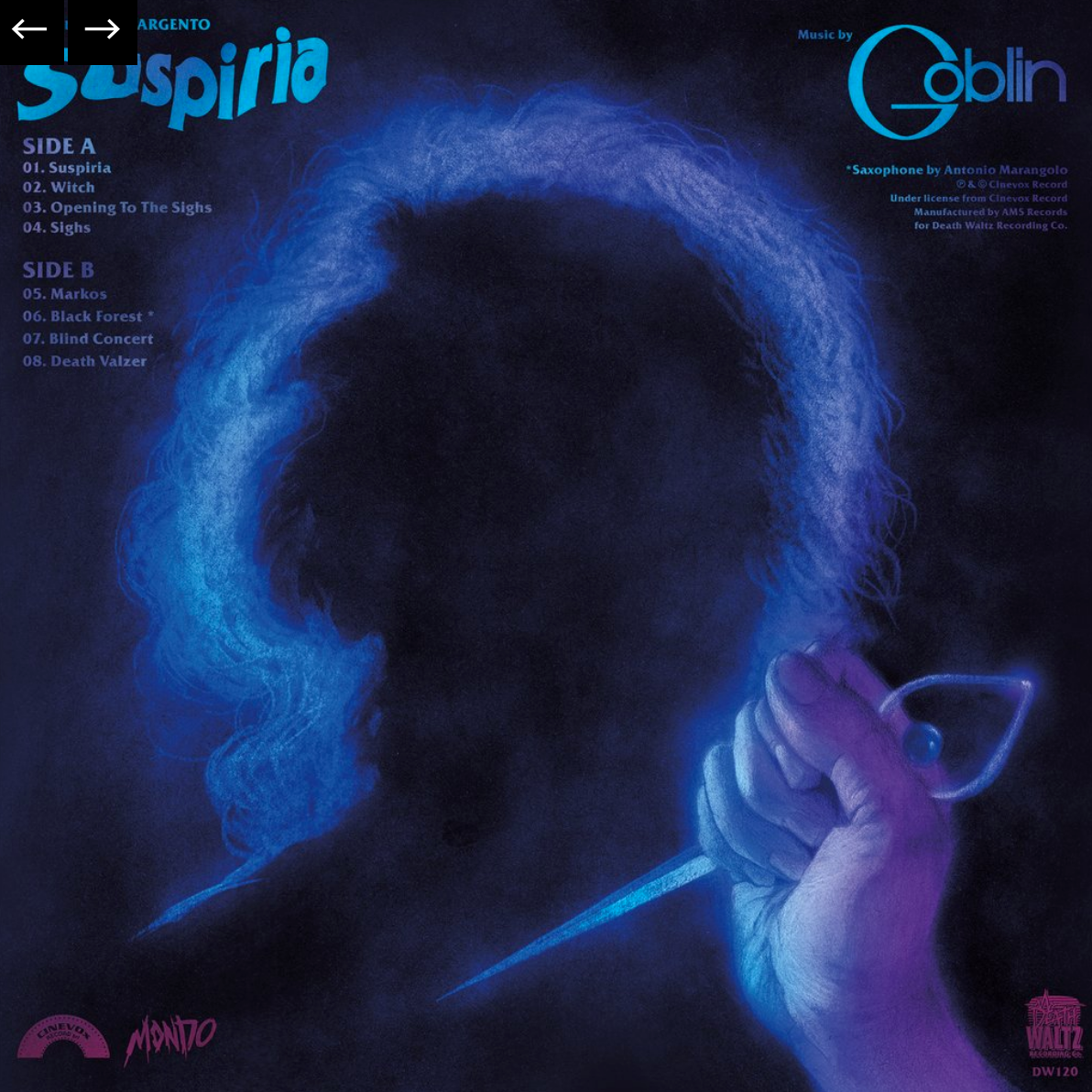 Suspiria (Original Motion Picture Soundtrack) - Goblin | Helix Sounds