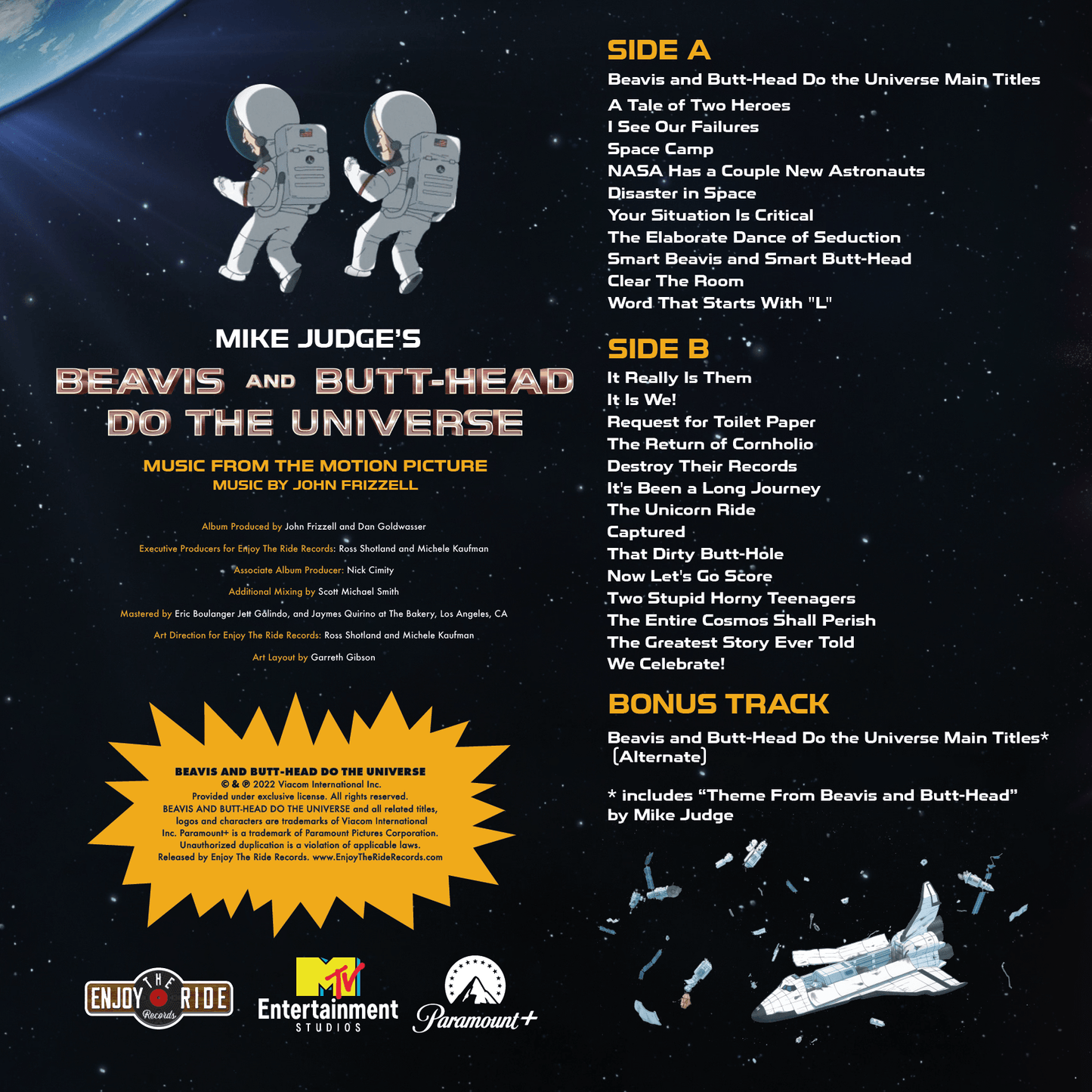Beavis and Butt-Head Do The Universe (Music From The Motion Picture) - John Frizzell | Helix Sounds