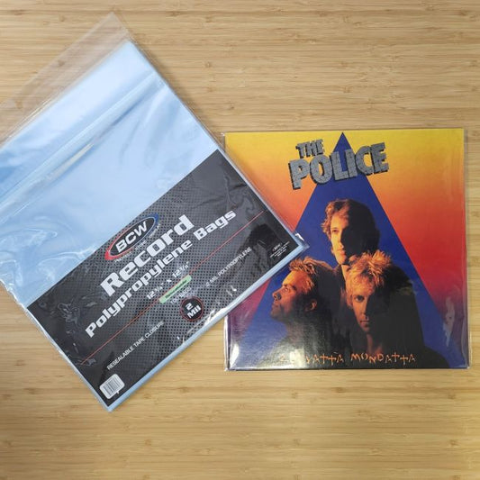 Resealable 12-Inch Record Bags (Pack of 100)