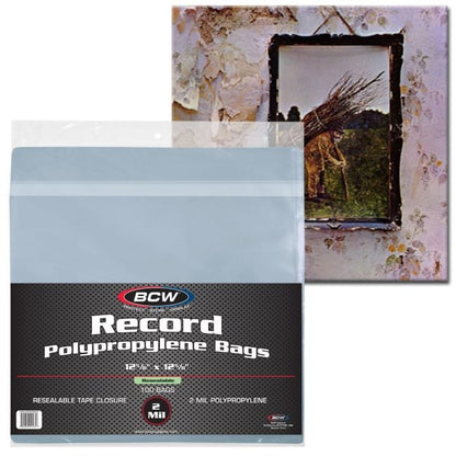 Resealable 12-Inch Record Bags - Snug (Pack of 100)