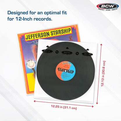12-Inch Record Audiophile Inner Sleeves (Pack of 50)