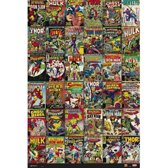 Marvel Comic Book Covers [Poster]-Helix Sounds