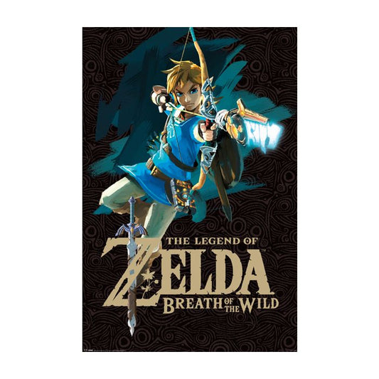 Zelda - Breath of the Wild - Link with Bow Poster-Helix Sounds