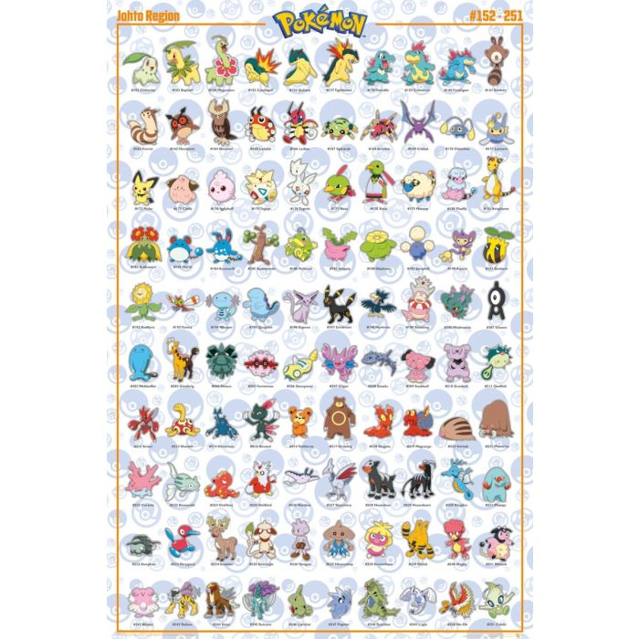 Pokemon - JOHTO [Poster]-Helix Sounds