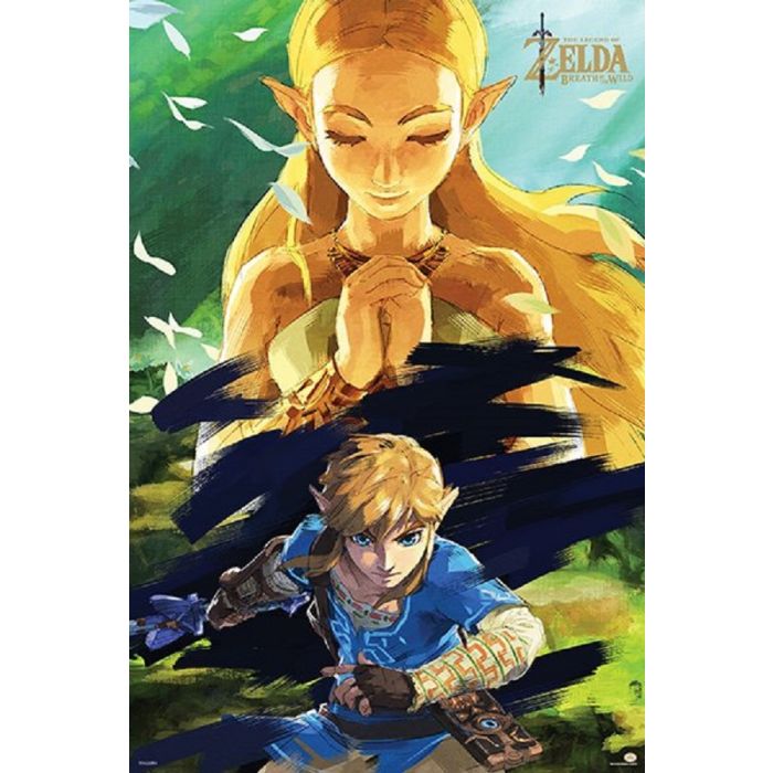 Zelda - Breath of the Wild - Zelda & Link Poster-Helix Sounds