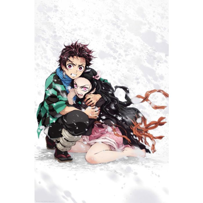 Demon Slayer - Tanjiro & Nekuko - Snow [Poster]-Helix Sounds