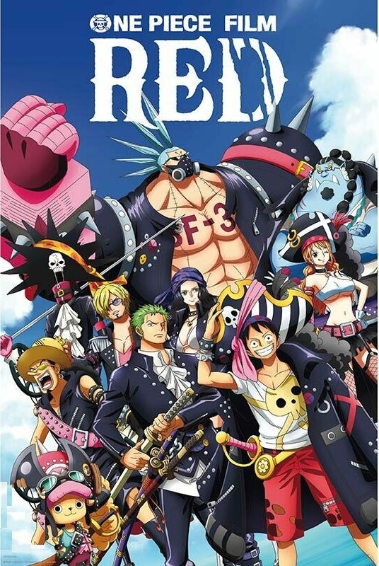 One Piece Movie - Full Crew Red [Poster]-Helix Sounds