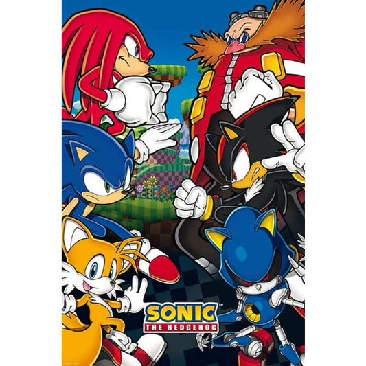 Sonic vs Dr. Eggman [Poster]-Helix Sounds