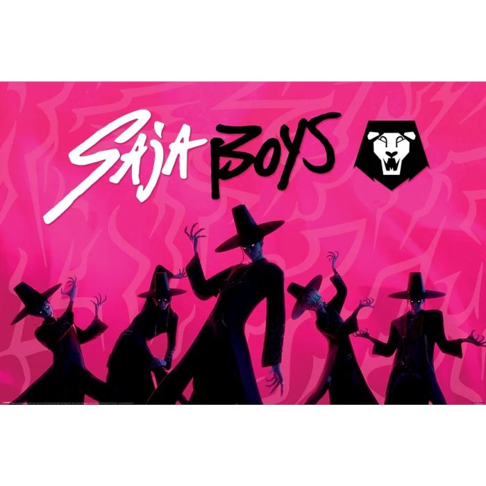K-Pop Demon Hunter - Saja Boys (Pink) [Poster]-Helix Sounds