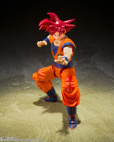 Dragon Ball Super - S.H.Figuarts - Super Saiyan God Son Goku (Saiyan God Instilled with the Light of Righteous Hearts) Action Figure [Japanese Import]